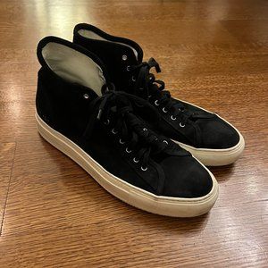 Common Projects suede black mid tops Size 43